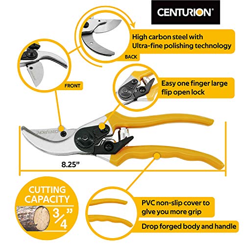 Centurion 1222 3-Piece Lopper, Hedge Shear & Pruner Combo Set, Heavy Duty Tree, Shrub & Bush Care Kit for Lawn, Garden & Yard, Ideal for Indoor & Outdoor Gardening, Branch Cutting & Plant Trimming - Image 4