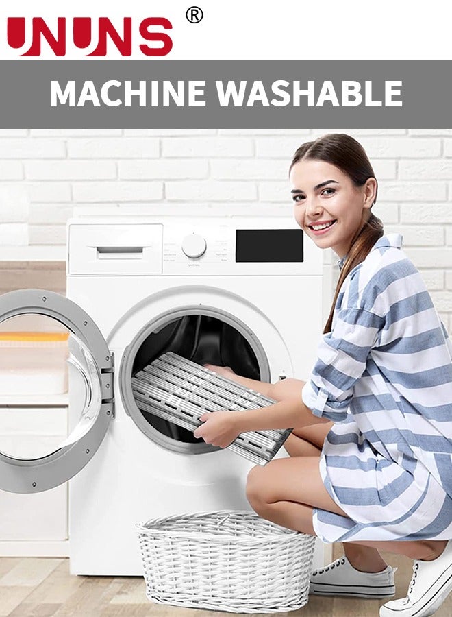 UNUNS Bathtub Shower Mat,Anti Slip Shower Mat With Suction Cups And Drain Holes,Rectangular Bathtub Mat For Bathroom,15.7x35.4inch - Image 5