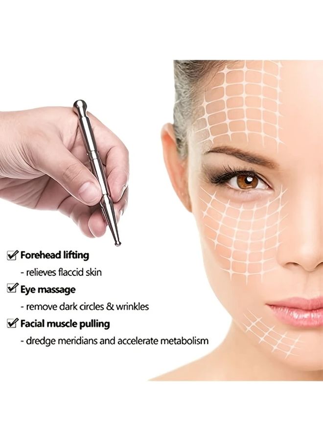 Stainless Steel Deep Tissue Massage Pen 1pc for Trigger Point Muscle Tension Relief - Image 1