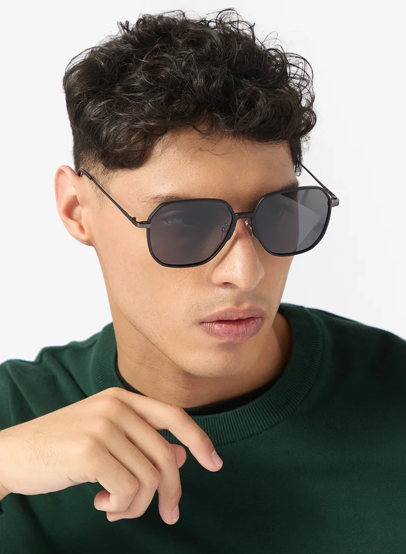 Robert Wood Polarized Lens Aviator Sunglasses