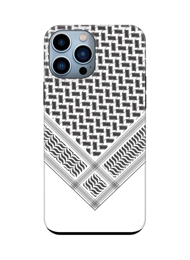 حافظة Tough Pro Series لهاتف Apple iPhone 14 Pro Max مصنوعة من طبقة مزدوجة من البولي كربونات والبولي يوريثين الحراري مع حماية داخلية من البولي يوريثين الحراري بلمسة نهائية غير لامعة - Victory Shemag (أسود)