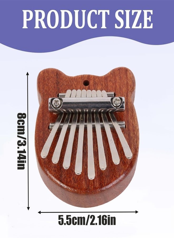 Vihaanta Musical Instrument, Bear-Shaped 8-Key Thumb Piano with Gift Box, Portable for Beginners, Travel, Home Decor, Stress Relief & Gifting - Image 2