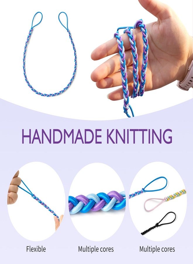 MoyRetty 25" Violet Spiral Hair Tie Sprots Ponytail Holders, Elastic Braided Hair Ties No Damage for women 1PC - Image 3