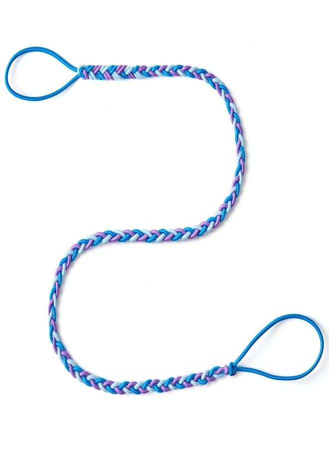 MoyRetty 25" Violet Spiral Hair Tie Sprots Ponytail Holders, Elastic Braided Hair Ties No Damage for women 1PC - Image 1