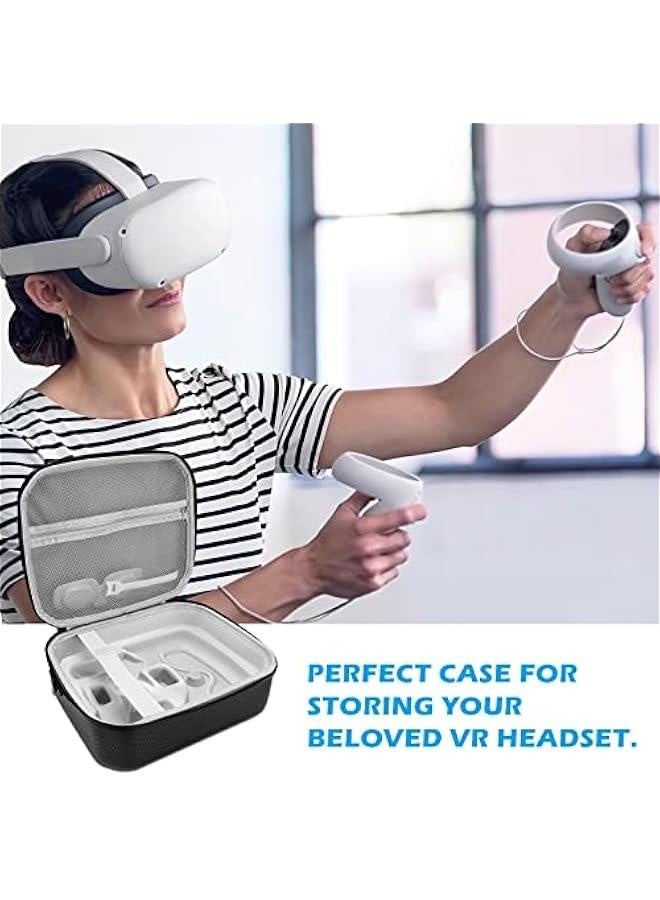 Case for Quest 2  Carrying Case for Quest 2 Hard Shell Travel Protective Case for VR Gaming Headset and Touch Controllers Carrying Bag with Lens Protector for Quest 2 Accessories - Image 2