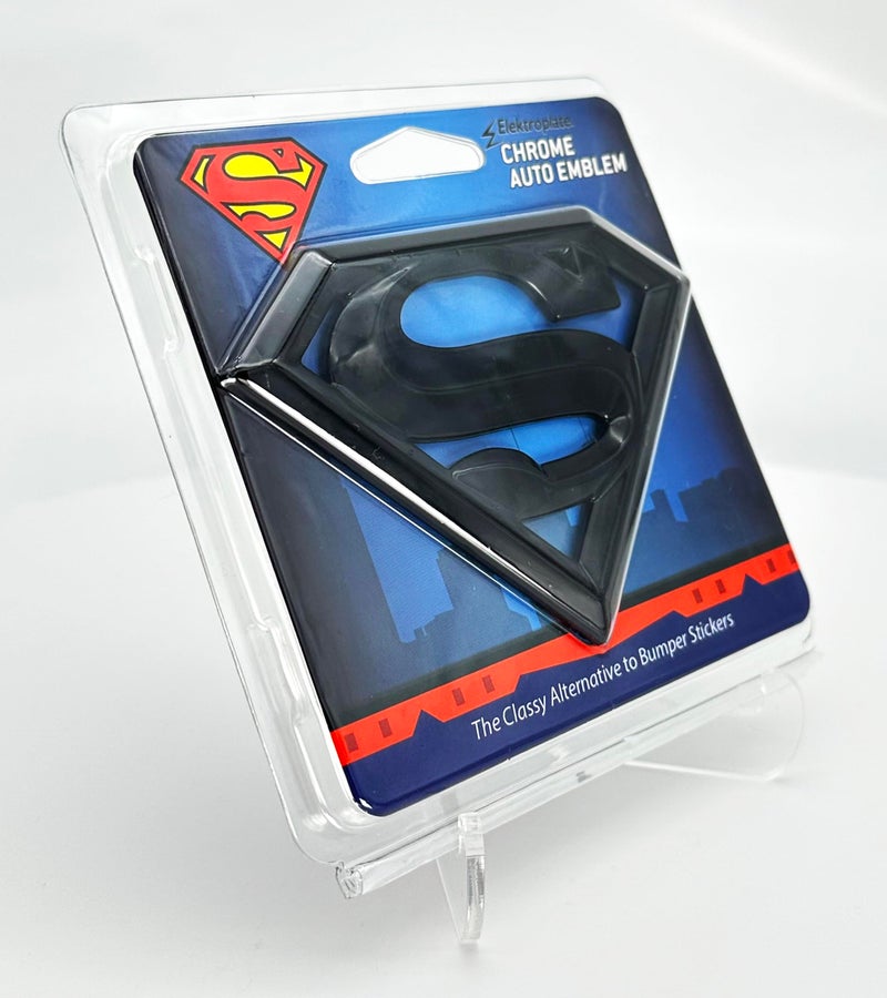 Elektroplate Officially Licensed DC Comics Superman Black All Metal Emblem for Cars, Trucks, and All Auto | Universal Fit at 4.2" x 3.0" | Weatherproof - Image 5