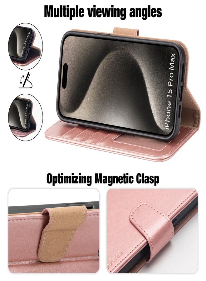 Arae iPhone 2023 Pro Max Case Notebook Type - Smartphone Case iPhone2023ProMax [Horizontal Function with Strap and Card Pocket Lightweight] iPhone 2023 Pro Max 6.7 inch 2023 New Model Wallet Case - Image 3