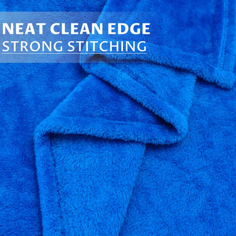 MUGD Royal Blue Throw Blanket for Couch - Soft Fleece Fuzzy Blue Blankets Women Girls Warm Blanket for Bed - Image 5