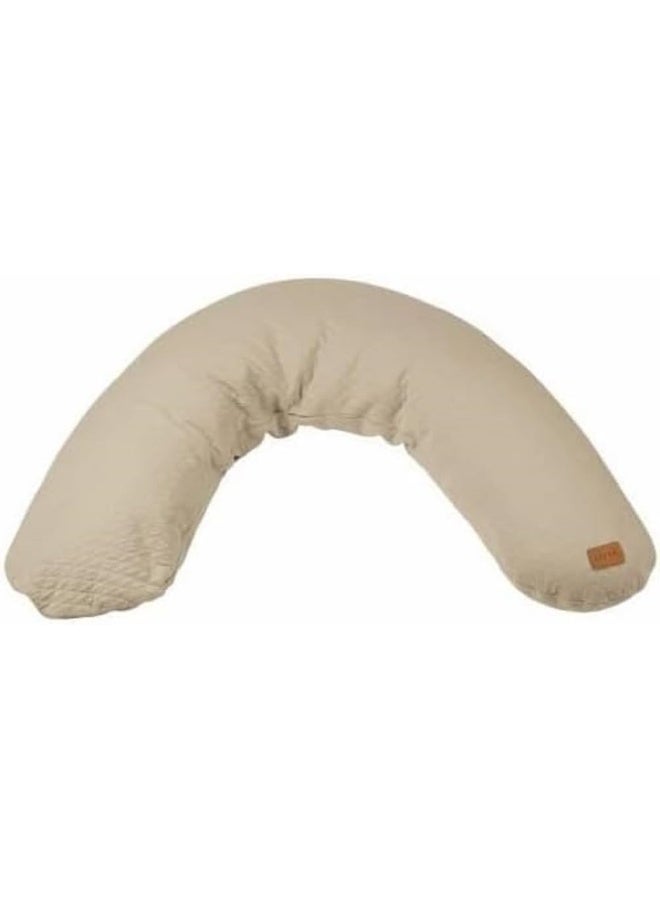 BEABA , Big Flopsy, Nursing Pillow, Pregnancy Pillow, Suitable For Sleeping/Nursing, Support, Relaxation And Optimal Comfort, Cotton Flower, Linen - Image 1