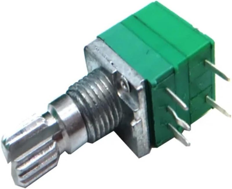 5PCS Audio Amplifier Volume Interphone RD097-B5K/1k/10k/20k/50k/100k 15MM Spline Precision Duplex Potentiometer(100K Ohm) - Image 3