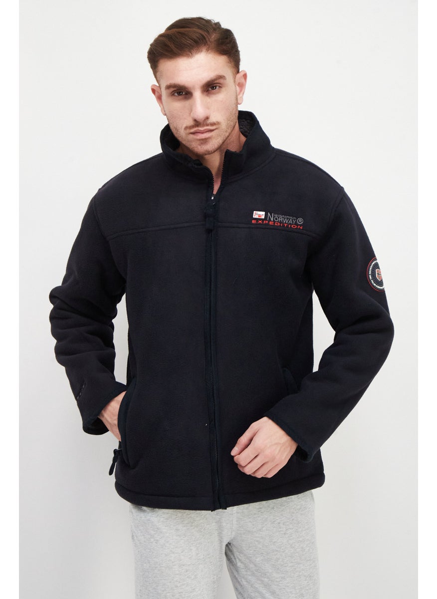 Men Long Sleeve Embroidered Logo Full Zip Sweatshirt, Navy Blue - pzsku/Z17D1BAD7CC8B7E5EB65FZ/45/_/1726109198/472ce5d5-612d-4c2a-ad17-019c5f1ddf0a