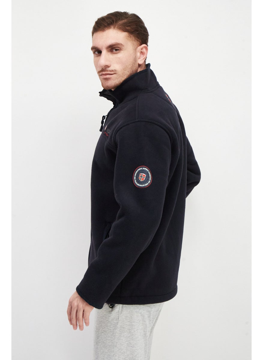 Men Long Sleeve Embroidered Logo Full Zip Sweatshirt, Navy Blue - pzsku/Z17D1BAD7CC8B7E5EB65FZ/45/_/1726109199/ba4c8e97-2afb-4fda-a3c0-c6e715979a7c