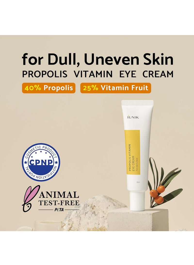 iUNIK Propolis Vitamin Eye Cream For Eye&Face 30ml - Image 2