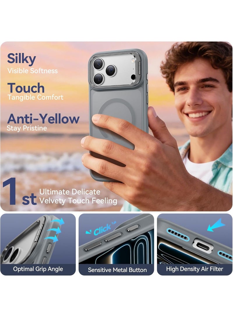 V.nice for iPhone 17 Pro Max Case with Stash Stand, Camera Control Cover Compatible with MagSafe, Military-Grade Drop Protection Magnetic Phone Case, Scratch-Resistant Back Cover - Image 5