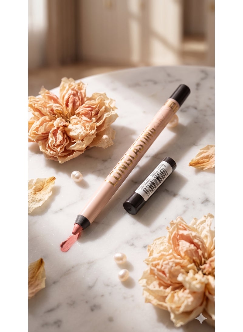 Professional Longlasting Eye Pencil - Shade 103 Nude Beige - 2-in-1 Kohl & Brightener - Waterproof - Image 2