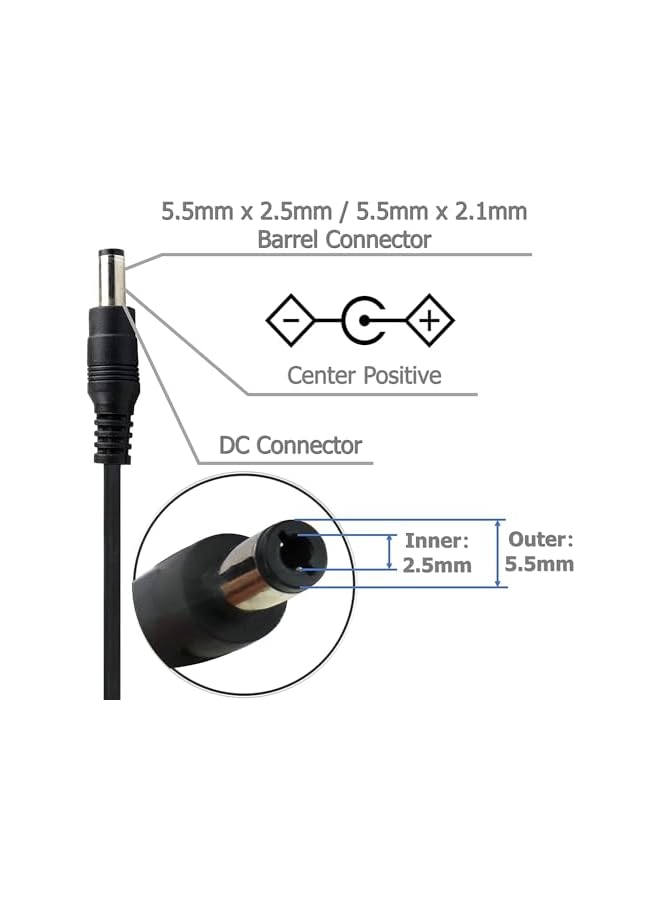 PROMASS promass 12V 2A Power Adapter 18W AC DC 1.5A Charger with Barrel Connector (2.1mm, Center Positive) for Small Household Electronics, Routers, Speakers, Hubs, LED strips and more  - Image 2