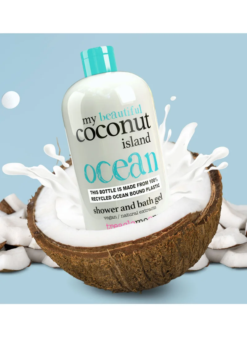 Treaclemoon Treaclemoon Coconut Island Shower and Bath Gel, 500ml | Nourishing Coconut Fragrance | Paraben and Silicone-Free | Effective Cleansing | Long-Lasting Freshness | Dermatologically Tested | Vegan and Cruelty-Free