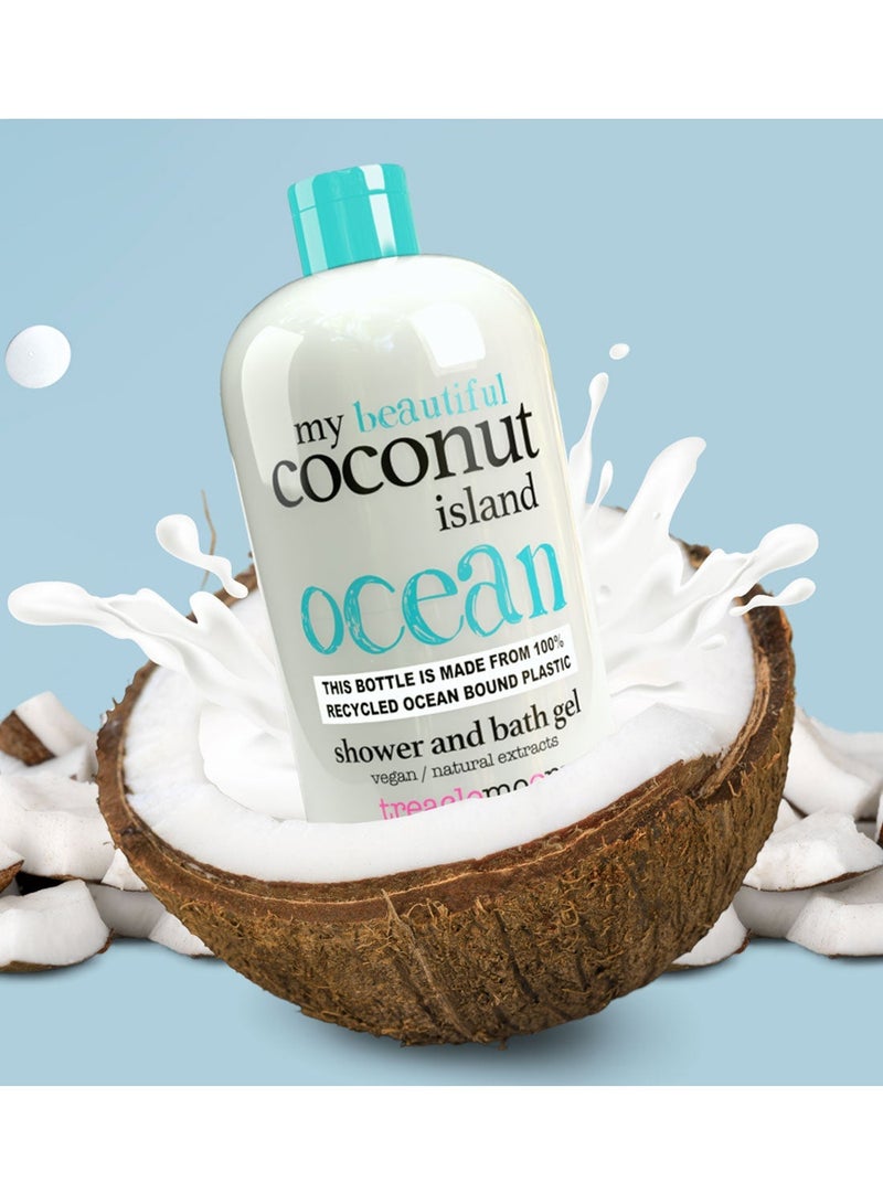 Treaclemoon Coconut Island Shower and Bath Gel, 500ml | Nourishing Coconut Fragrance | Paraben and Silicone-Free | Effective Cleansing | Long-Lasting Freshness | Dermatologically Tested | Vegan and Cruelty-Free - Image 4