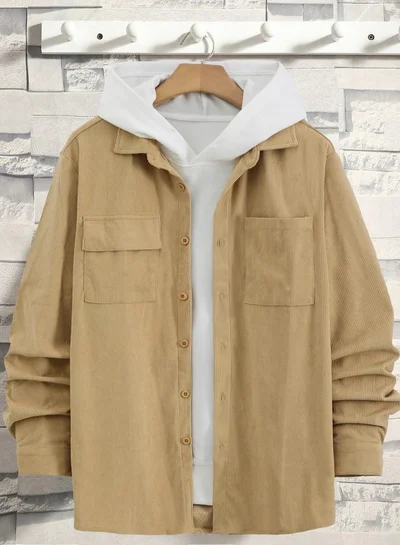 Take Two Men Texture Pocket Detail Long Sleeve Jacket