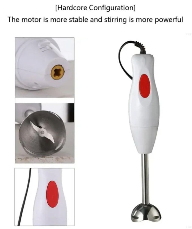 300W Electric Hand Blender Multifunctional Hand Blender for Soup, Juices, Sauces, Convenient and Easy to Use - Image 2