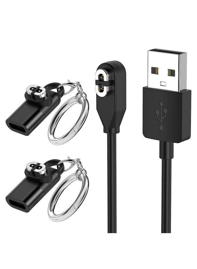 FYOUNG Charging Cable for Shokz Headphones Aeropex AS800 &Aftershokz Openrun/Openrun Pro/Opencomm/OpenRun Mini with Type C Adapter, USB Charger Cord for Bone Conduction Bluetooth Headphones-3.3ft - Image 1