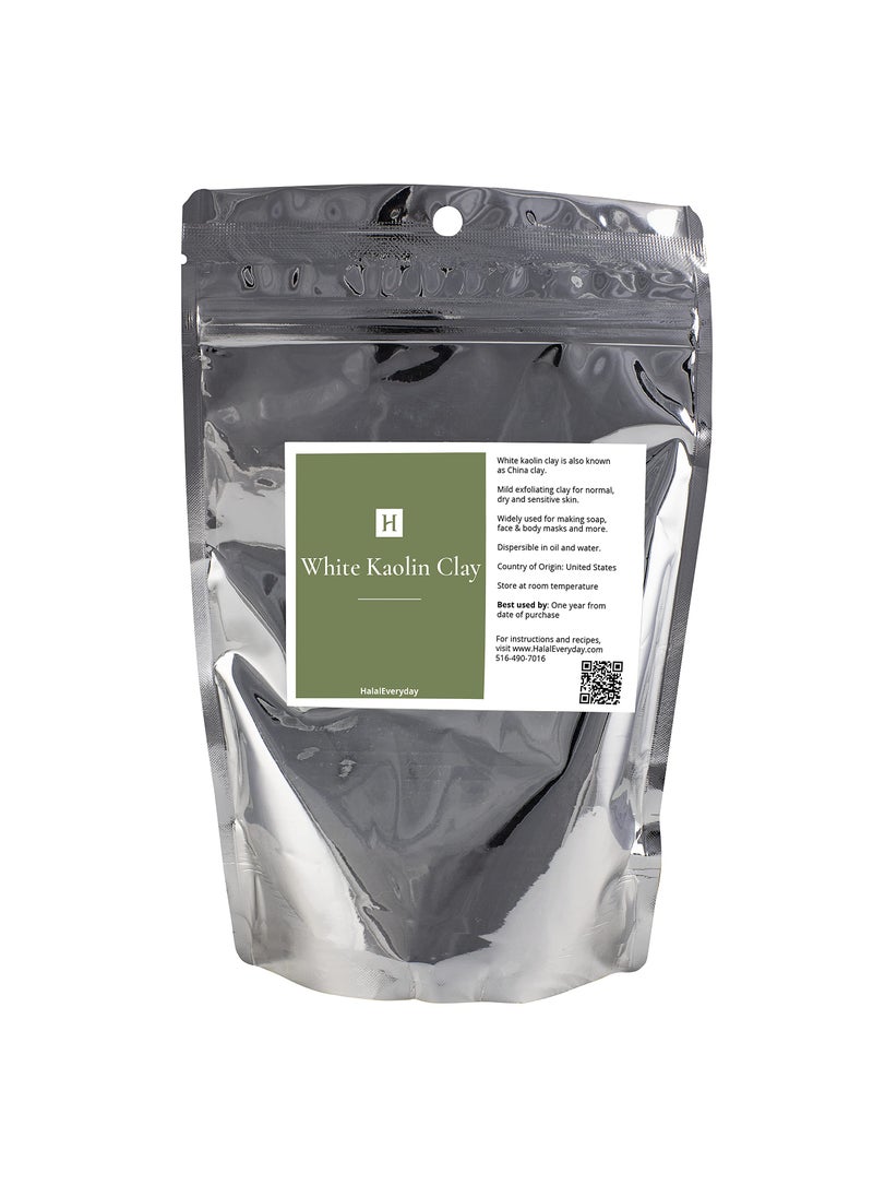 HalalEveryDay HalalEveryday White Kaolin Clay Powder | 2 pound | Cosmetic Grade | 100% Natural | DIY Facial Mask for Spa | Cleans & Detoxifies Skin | Evens out Skin Tone | Soap Making & Bath Bombs 