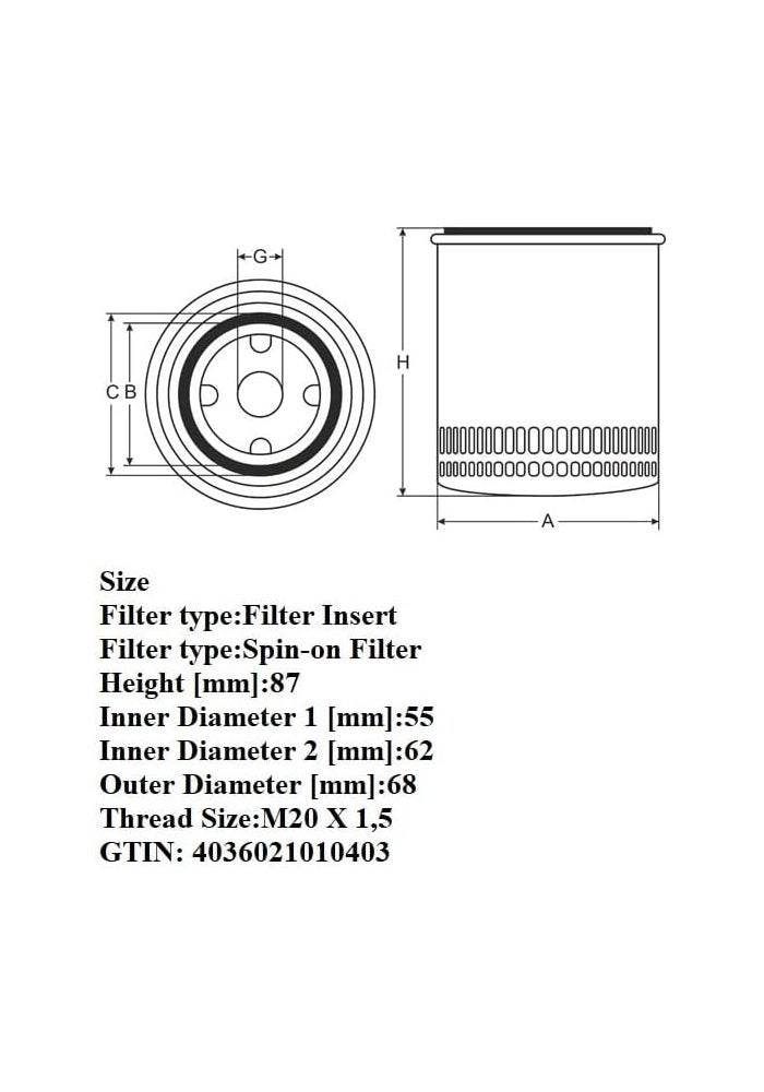 HTE Mannol Oil Filter SM 104 - Image 3