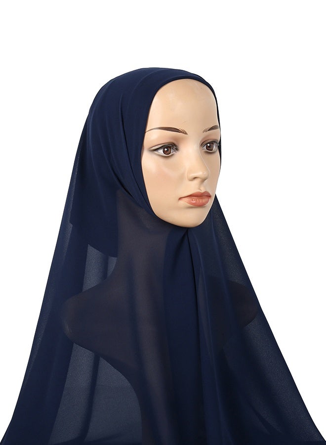 الحجاب الفوري مع كاب المسلمين الشيفون رأس يلف غطاء كامل شال كاب للنساء ملابس يومية - Image 4
