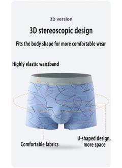 Zeemey Zeemey 6 Pack Men’s Sort Boxer Briefs & Trunks,Breathable Stretch Cotton Moisture-Wicking Underwear,Modern Fit Low Rise  - Image 2