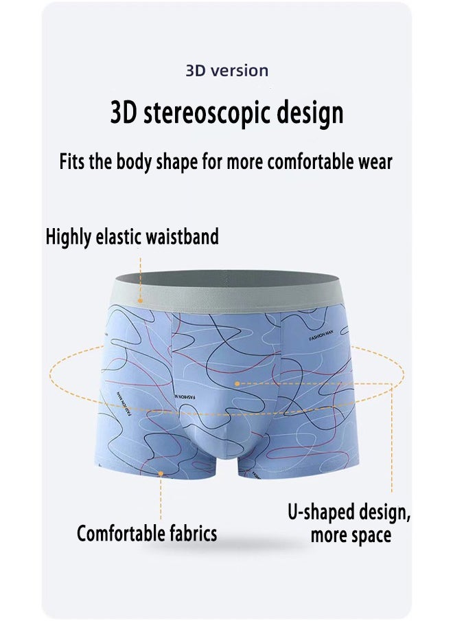 Zeemey - Zeemey 6 Pack Men’s Sort Boxer Briefs & Trunks,Breathable Stretch Cotton Moisture-Wicking Underwear,Modern Fit Low Rise - Image 1
