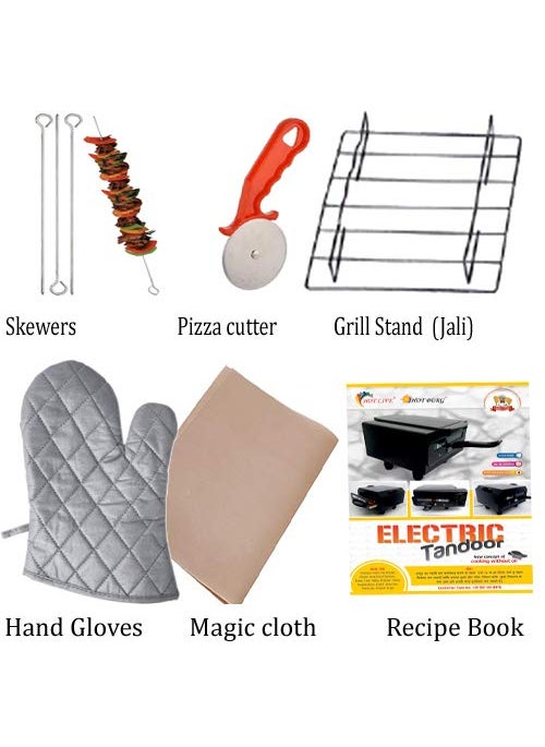 Geico-master Geicomaster 2000 Watt Big Extra Large 16 inches Electric Tandoor with Extra Accessories  - Image 2