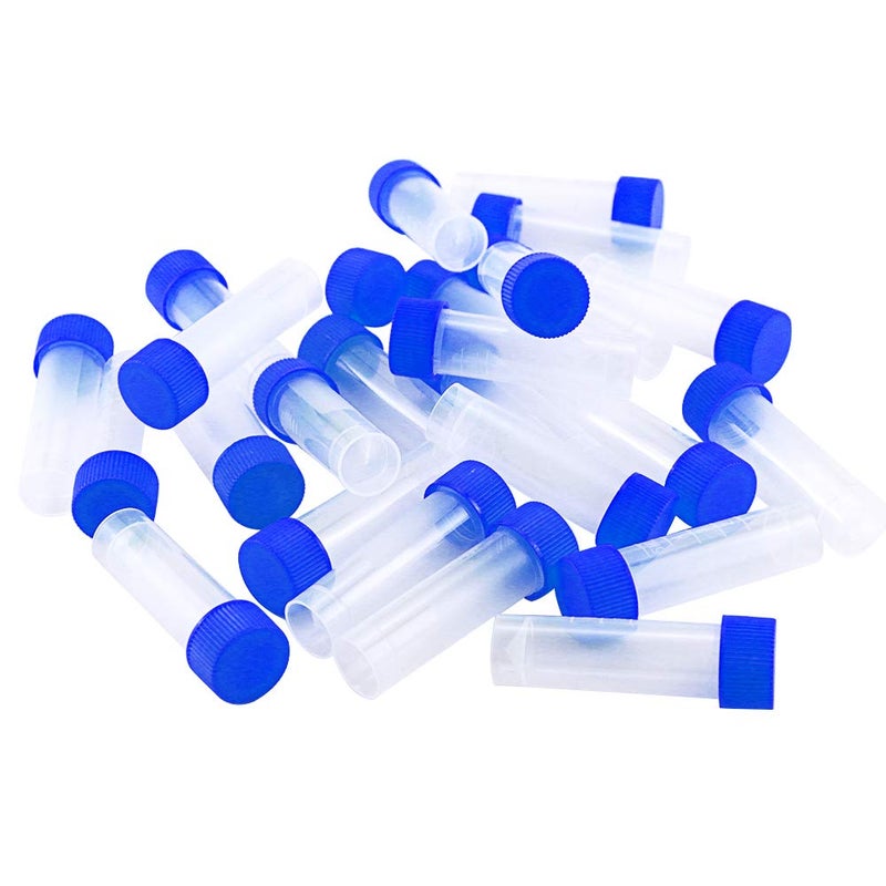 Twdrer 50PCS 5ml Plastic Graduated Vial Tube with Screw Caps,Small Test Sample Bottles Tubes Container with Lid - Image 4