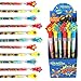 TINYMILLS 24 Pcs Superhero Text Multi Point Stackable Pencil with Eraser for Superhero Birthday Party Favor Prize Carnival Goodie Bag Stuffers Classroom Rewards - Image 3
