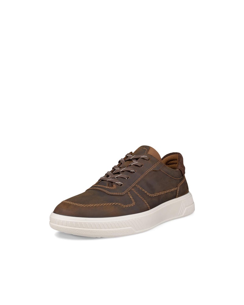 ECCO Men's Move Casual Lace Up Sneaker, Camel/Coffee Suede, 13-13.5 - Image 1