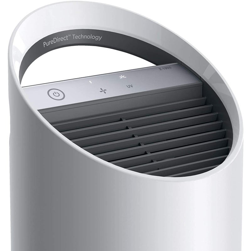 LEITZ منقي الهواء ليز تروسنس Z1000 بتقنية 360 فلترة هيبا مع فلتر دوبونت وتعقيم بالأشعة فوق البنفسجية للقضاء على البكتيريا والجراثيم والروائح والمواد المسببة للحساسية في المنزل تدفق هواء مزدوج لتغطية كاملة صغير أبيض - Image 2