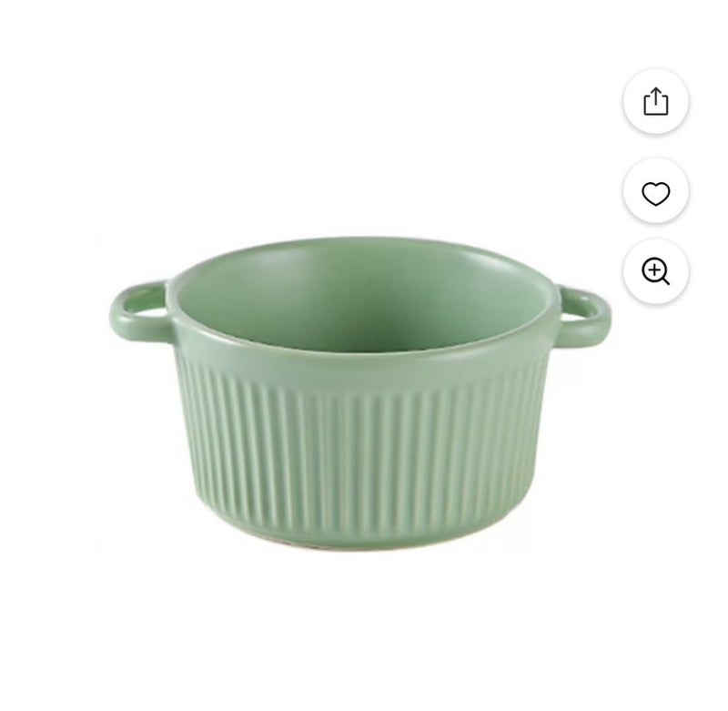 Generic Pastel Ceramic Ramekins with Double Handles, Porcelain Souffle Dishes, Multi-Colour .ni - Image 2
