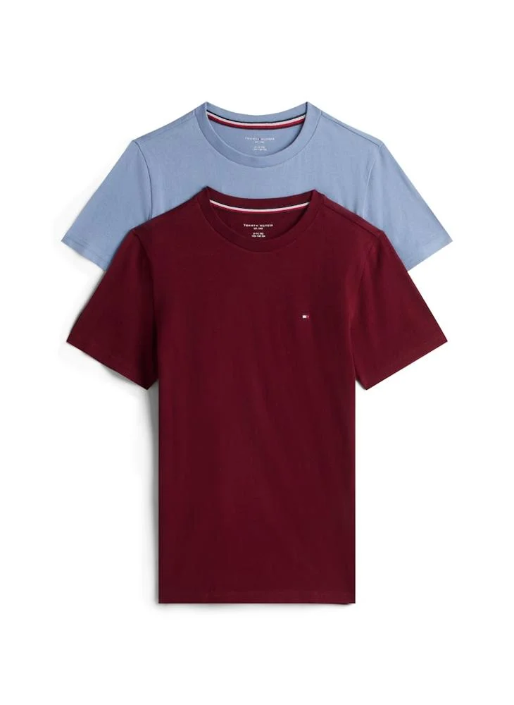 تومي هيلفيغر تيشيرت أساسي برقبة دائرية للأطفال