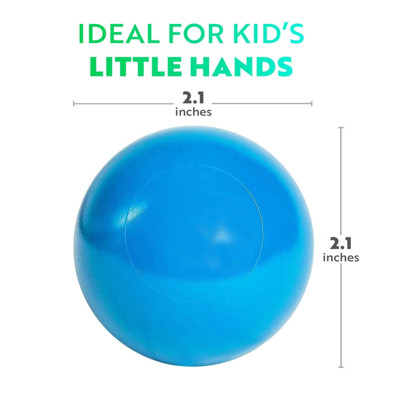 Playz Soft Plastic Mini Ball Pit Balls 50 Count - w/ 8 Vibrant Colors - Crush Proof, No Sharp Edges, Non Toxic, Phthalate & BPA Free for Baby Toddler Ball Pit, Play Tents & Tunnels Indoor & Outdoor - Image 3
