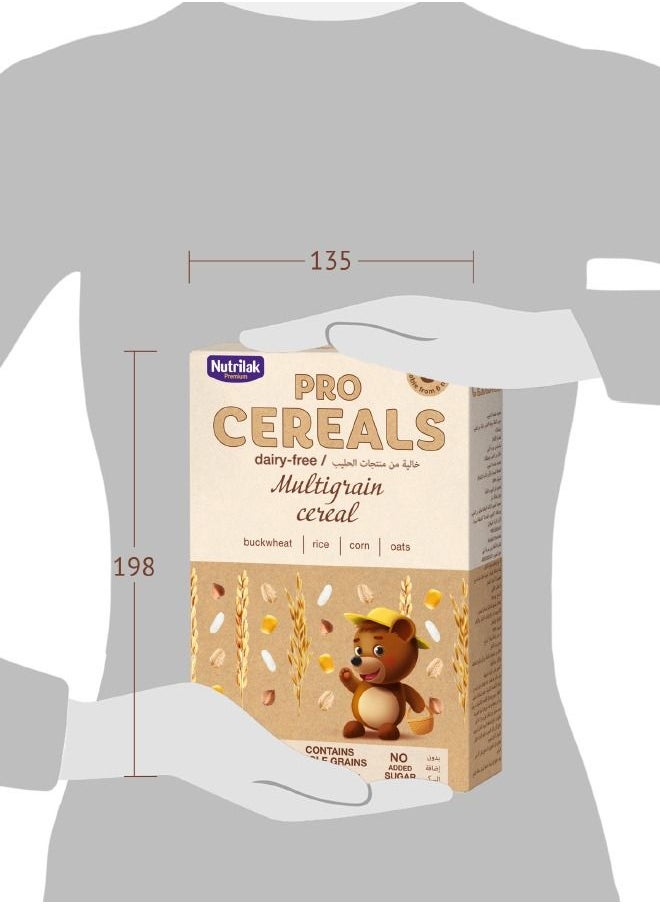 Nutrilak - Dairy-Free Instant Dry Whole Grain cereal «Multigrain (buckwheat, rice, corn, oats) PROCEREALS» «Nutrilak® Premium», 200 g - Image 1