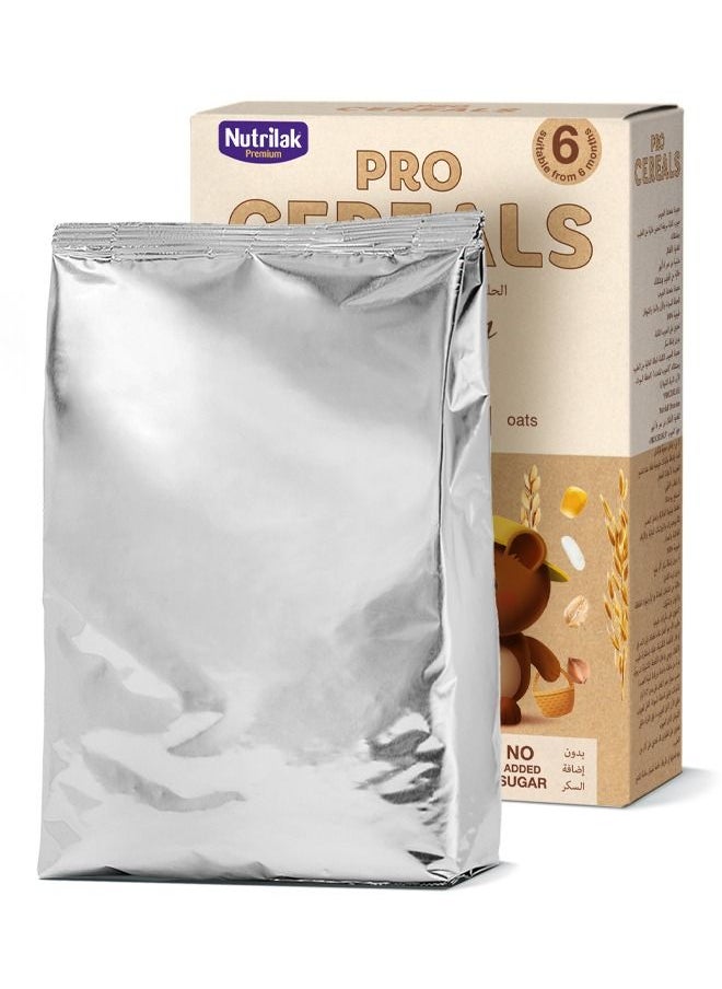 Nutrilak - Dairy-Free Instant Dry Whole Grain cereal «Multigrain (buckwheat, rice, corn, oats) PROCEREALS» «Nutrilak® Premium», 200 g - Image 1