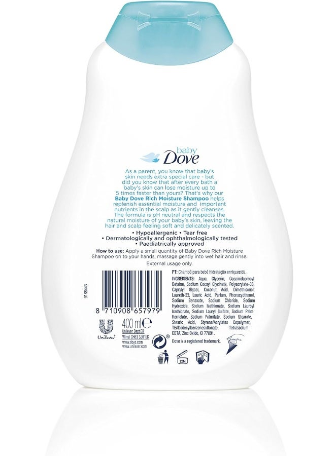Baby Dove شامبو بيبي دوف غني بالترطيب 400 مل - Image 2