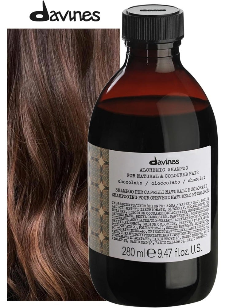دافينز شامبو دافينز ألكيميك بالشوكولاتة للشعر الداكن 280 مل - Image 2