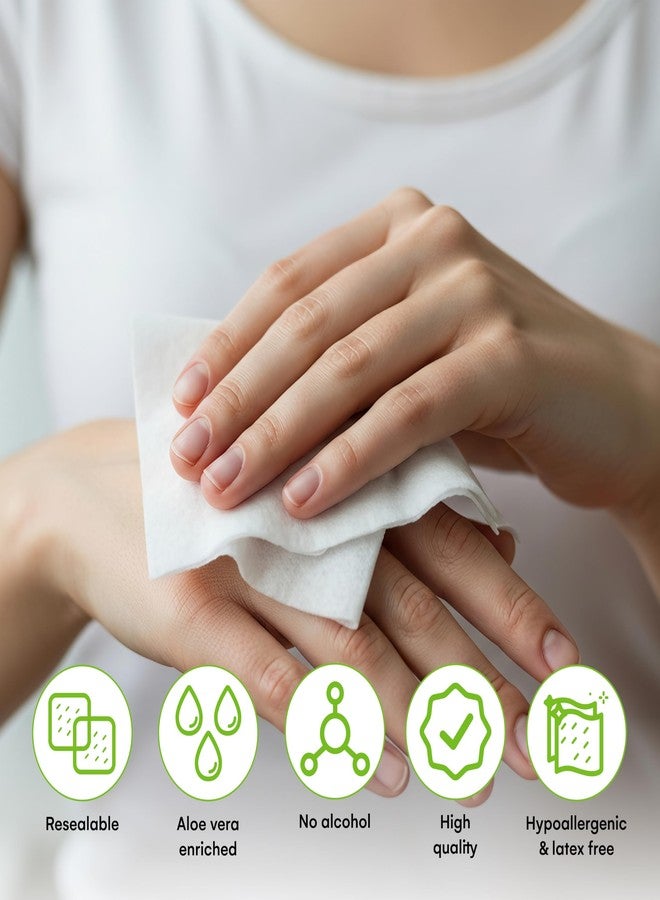 Care Touch Cleaning Wipes - Body Wipes for Adults - No Rinse, Cleansing Shower Wipes - Disposable Bathing Wipes - Great for Camping, Gym and Travel (80 Bath Wipes, 10 pack of 8 Wipes) - Image 5