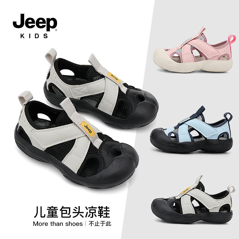 Jeep Kidsren'S Sandals Boys Summer 6-12 Years Old Outdoor Wading And River Tracing Shoes Girls Outer Wear Kidsren'S Shoes - Image 2