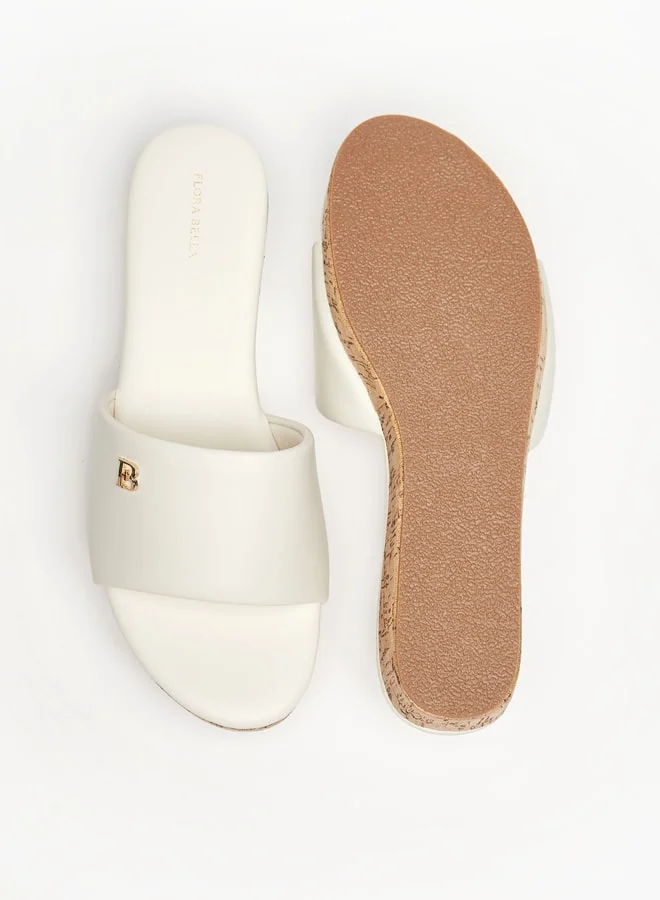 فلورا بيلا من شو إكسبرس Womens Solid Slip-On Sandals