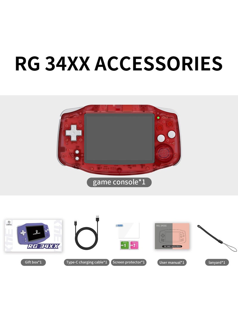 RG 34XX Handheld Game ConsoleH700 quad-core ARM  Android 13 3.4-inch IPS full-view angle 3500mAh 5G WIFI Bluetooth Retro Video Players（32G+64G） - Image 2
