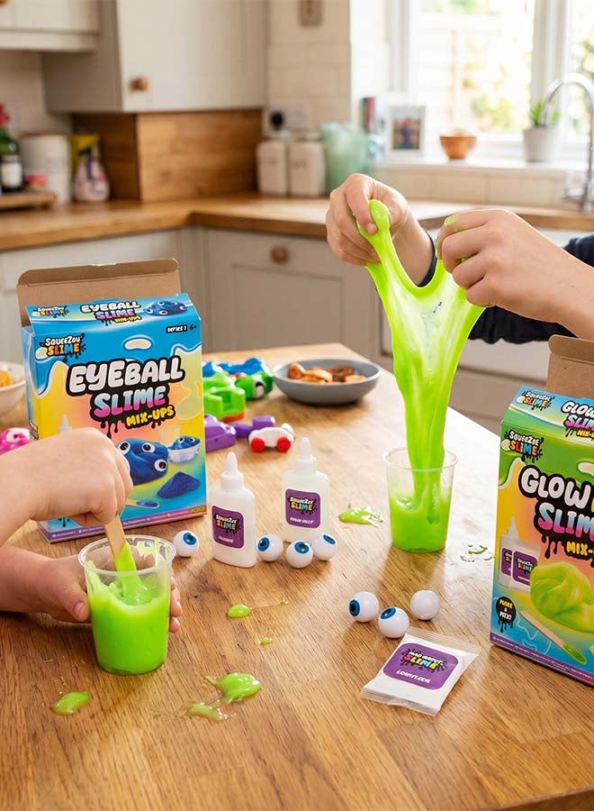 RMS Make Your Own Slime Kit Assorted – Glow & Eyeball DIY Slime Craft Set for Kids, Creative Sensory Toy - Image 2