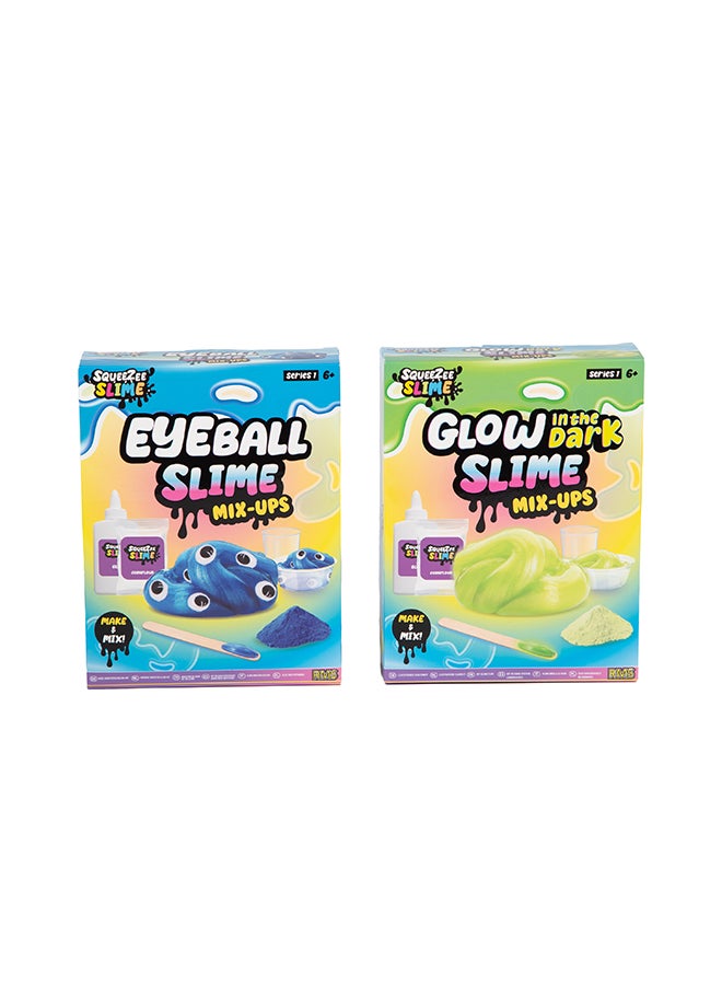 RMS Make Your Own Slime Kit Assorted – Glow & Eyeball DIY Slime Craft Set for Kids, Creative Sensory Toy - Image 1