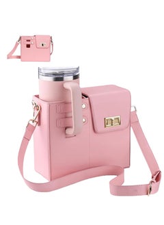 Excefore Purse Cup Holder Bag for Stanley, Outdoor Portable Crossbody Water Bottle Carrier with Storage Pocket, Convenient Water Cup Bag for Women on the Go  - Image 1
