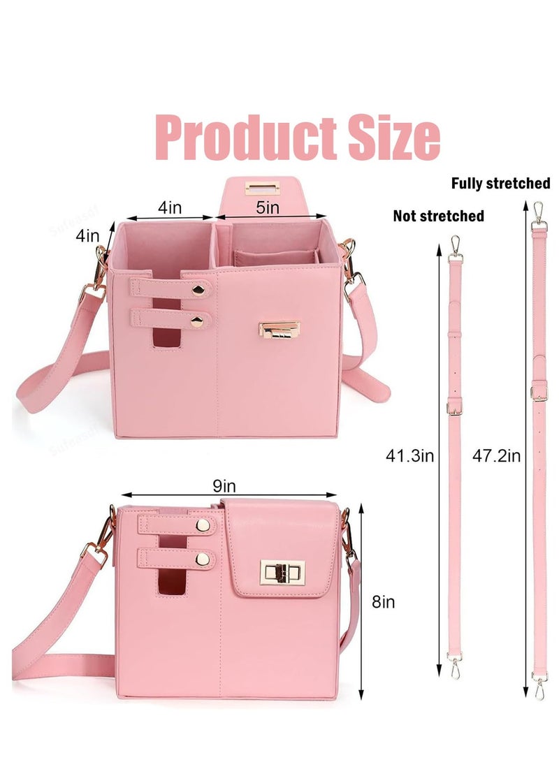Purse Cup Holder Bag for Stanley, Outdoor Portable Crossbody Water Bottle Carrier with Storage Pocket, Convenient Water Cup Bag for Women on the Go